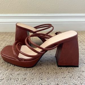 Platform Heeled Sandal